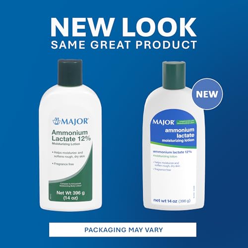Image of Major Ammonium Lactate 12% Moisturizing Lotion - Lactic Acid Lotion - Helps Moisturize and Soften Rough, Dry Skin - Daily Body Lotion - Fragrance-Free - 14 Oz (2 Pack)