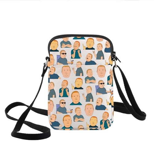 KEYCHIN Bobby Character Crossbody Bag Cartoon TV Show Fans Gifts King Hill Cartoon Shoulder Bag Bobby Character Merchandise