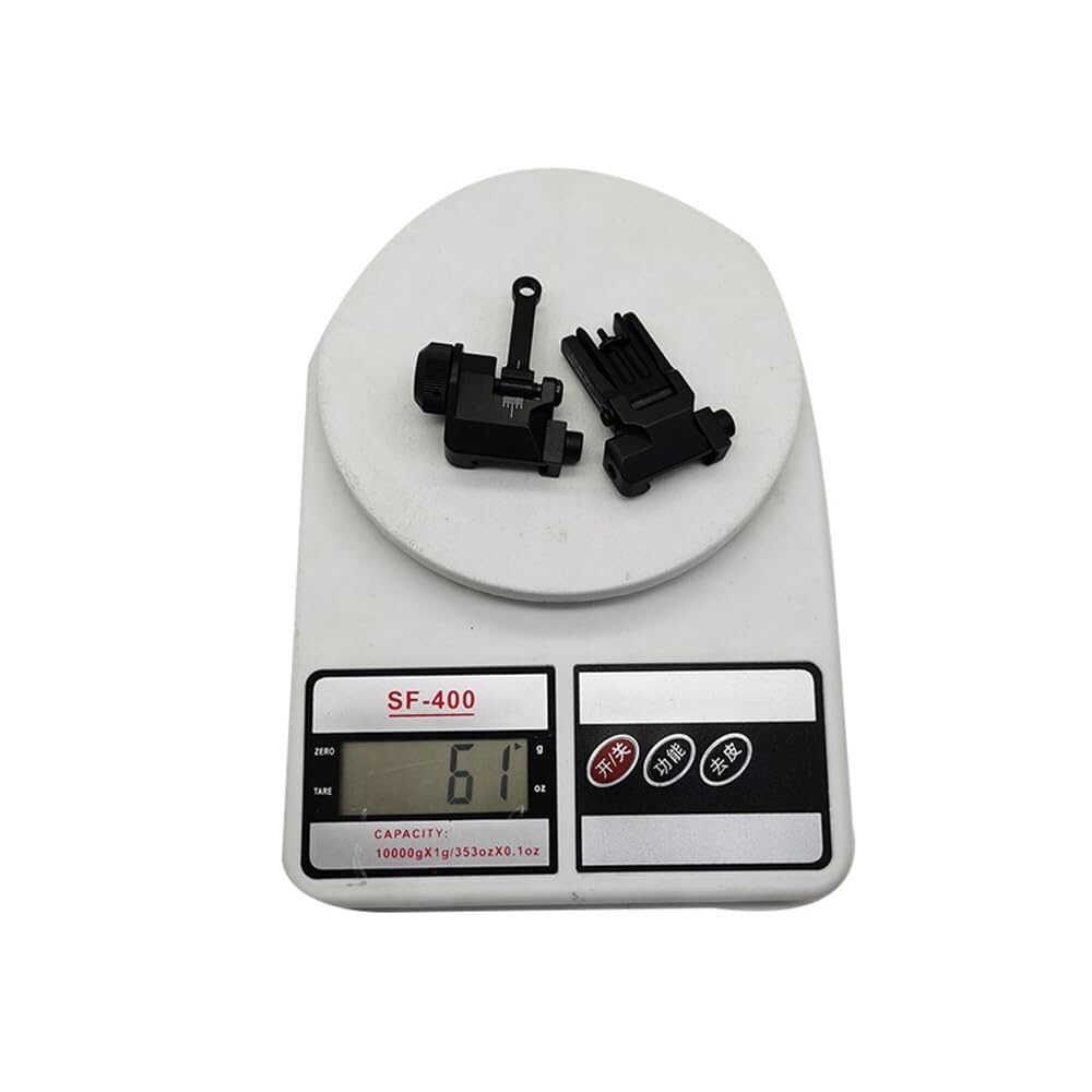 Ensemble De Viseurs Mécaniques Rabattables K300 Entièrement Métalliques – Double Ouverture, Compatible avec Rail 20 Mm, Noirs