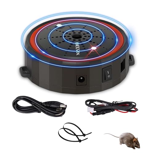 Image of Ultrasonic Rat Repellent for Car & Home - 12V Anti Rat Device for Car Engine with Dual Power, Ultrasonic Rodent Deterrent, Rat Protection Device, Safe Chemical-Free Car Rat Repellent System