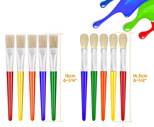 Anezus APB-01 10Pcs Paint Brushes For Kids thumb #2