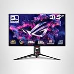 ASUS ROG Swift 32” 4K OLED Gaming Monitor (PG32UCDM) - UHD (3840 x 2160), QD-OLED, 240Hz, 0.03ms, G-SYNC Compatible, Custom Heatsink, Graphene Film, 99% DCI-P3, True 10-bit, 90W USB-C