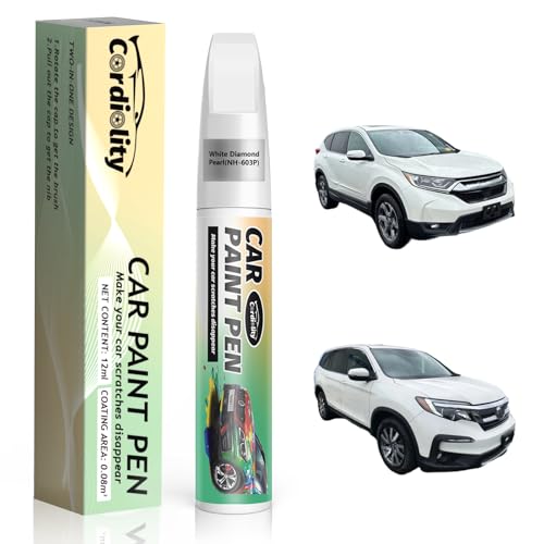 Image of White Diamond Pearl(NH-603P) Touch Up Paint Pen for Honda,Car Paint Scratch Repair Pen Quick and Easy Fix Auto Paint Scratch