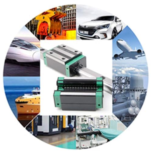 GooEquip Linearführung 2 Stücke HGR 25-1000mm Linearschiene mit 4PCS Gleitblock, Linearschienenlänge 1000mm Linearschienen für 3D Drucker, CNC Maschine, Elektrische Geräte