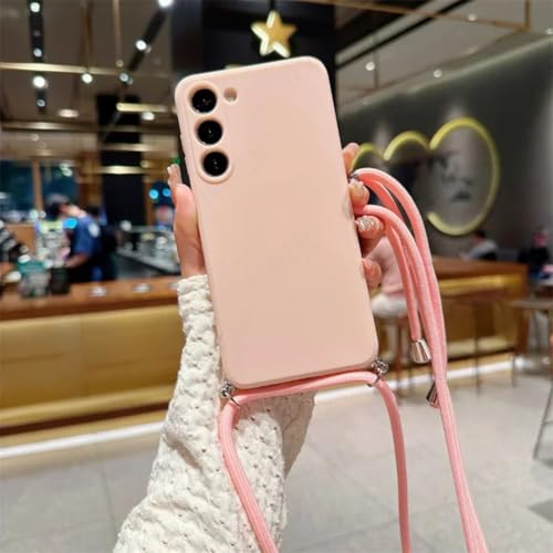 Coque bandoulière Samsung S21 Plus en silicone souple et cordon ajustable