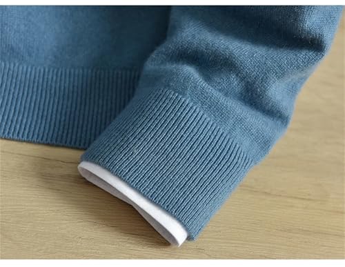 Vogrtcc Men's Fashion Winter Round Neck Cashmere Knitted Sweater4