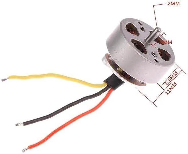 1Pcs 2750KV Mini 18MM 3-phase Brushless Motor High Speed 2S-3S 2MM Shaft RC Drone FPV Quadcopter Aircraft Engine