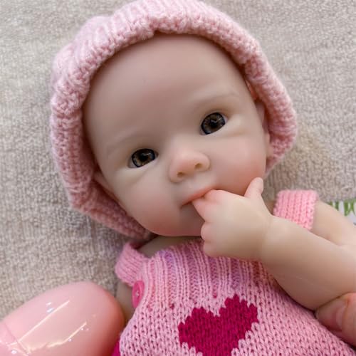 Muñeca Reborn de Silicona Realista de 12 Pulgadas miniatura 2