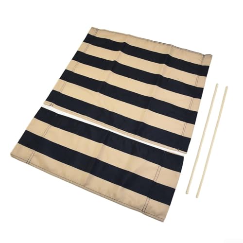 Honseadek Kit de fundas de asiento de lona de repuesto para silla de directores, tela de poliéster, resistente al desgaste, agradable al tacto, cómodo, plegable, almacenamiento compacto (1 juego)