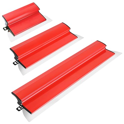 Yabingbos Flächenspachtel Set – 0,5 mm Edelstahlklingen, Spachtel Set, 80 cm / 40 cm / 25 cm, Spachtel Werkzeug mit Ergonomischem Z-Griff für Wanddekoration und Bau, Robustes Yabingbos Flächenspachtel Set – 0,5 mm Edelstahlklingen, Spachtel Set, 80 cm / 40 cm / 25 cm, Spachtel Werkzeug mit Ergonomischem Z-Griff für Wanddekoration und Bau, Robustes