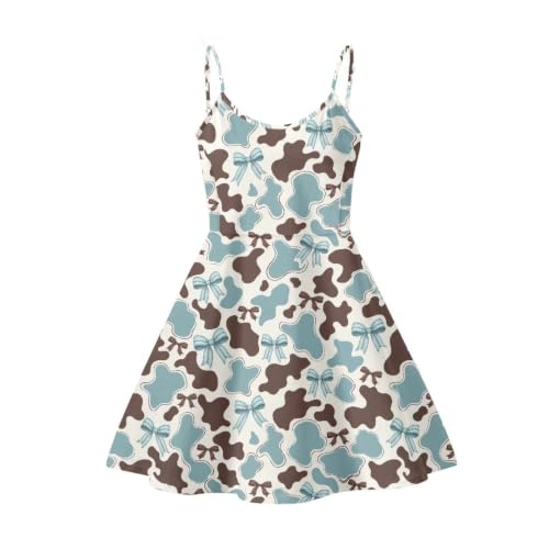 Image of Coloranimal Women's Summer Sleeveless Casual Swing Dresses with Loose Fit Beach Sundress