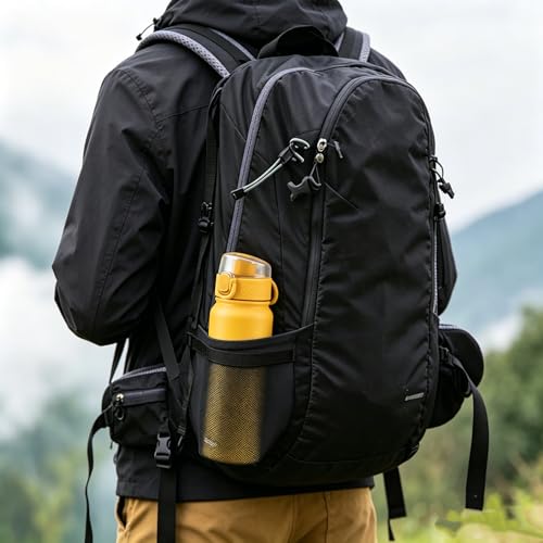 Image of GOPPUS 20 Oz Insulated Stainless Steel Water Bottle BPA-Free Sports Water Bottle, Great for Travel, with Chug Lid - Leak & Sweat Proof with Anti-Dust Lid(orange)