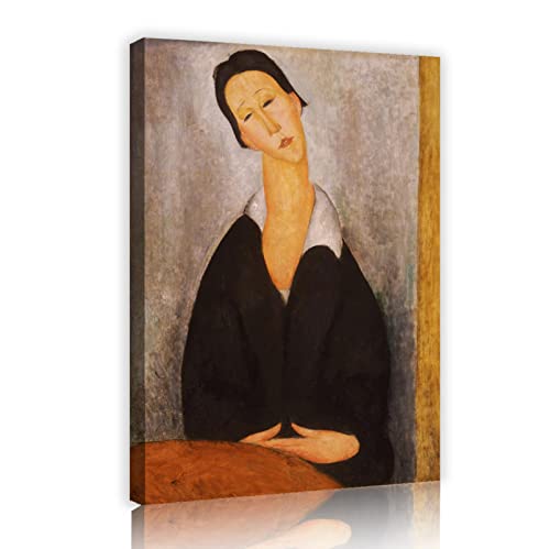 Modigliani peintures célèbres sur toile de femme polonaise cadre intérieur 45x68cm