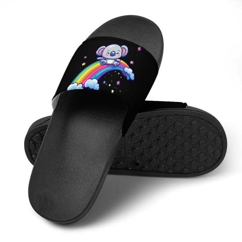 Koala Sliding Down Rainbow Slippers for Men Wormen Shower Bathroom Slipper Indoor Beach Non Slip Sandal4