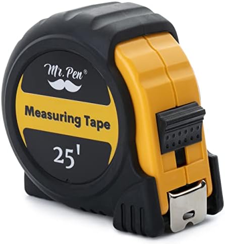 Mr. Pen- Tape Measure, 25-Foot, Steel Measuring Tape, Retractable Measuring Tape, Tape Measure with Fractions, Easy Read Tape Measure, Tape Measure 25 ft, Steel Tape Measure.
