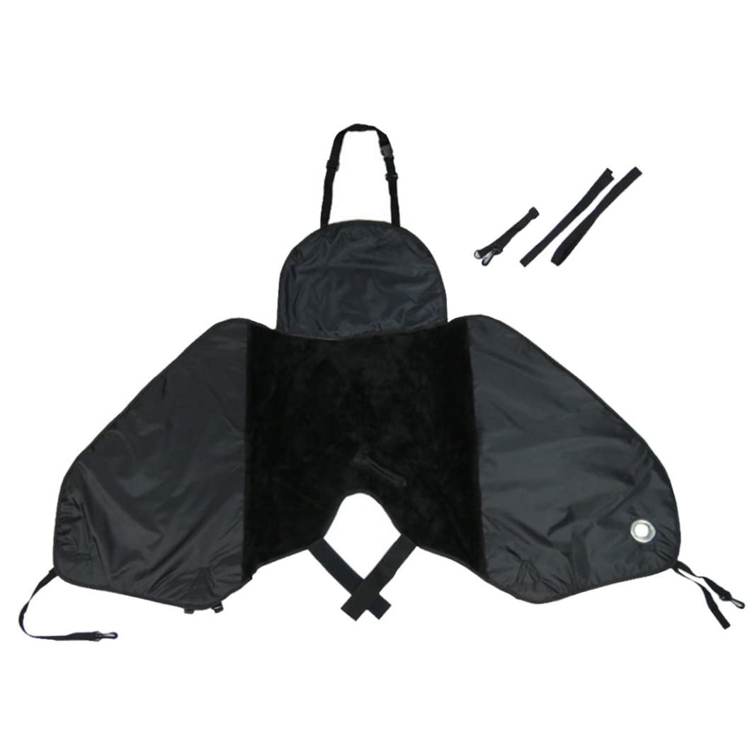 Couvre-Jambe de Scooter Motorcycle Tablier Protecteur de la Jambe étanche Ruban réfléchissant Le Vent Noir pour la Pluie Froide conducteur d'hiver pour Les vélos pour Enfants
