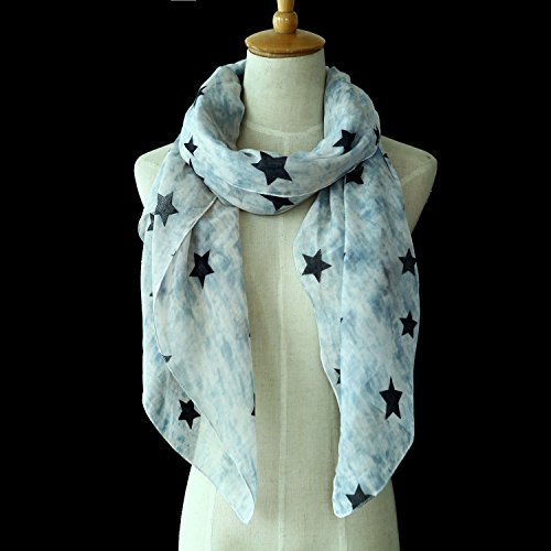 DonDon - Sciarpa - Tie-Dye - Donna blu Taglia