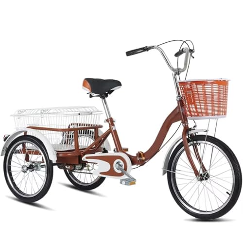 Triciclo Plegable para Adultos con Canasta, 20 Pulgadas miniatura 1