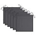 Tidyard Coussins de Chaise de Jardin, Lot de 6 Galette de Chaises, Coussin de Siège Décoration Coussin Mat 6 pcs Anthracite 50x50x4 cm Tissu