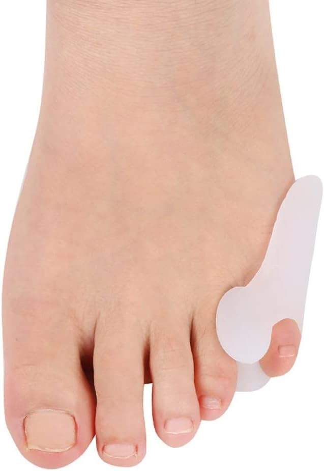 DEAVER Gel Big Toe Separator and Bunion Protectors,Bunion Corrector Toe Straightener Big Toe Straightens Overlapping Toe Relief Bunions,Calluses Pain