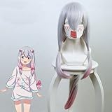 OWOISS Anime Eromanga Sensei Cosplay Wigs Sagiri Izumi Cosplay Wig Heat Resistant Synthetic Wig Hair Halloween Party Women Cosplay Wigs