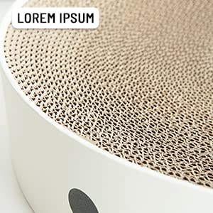 Fisxxby Chick Pattern Cat Scratcher - Corrugated Paper Cat Scratcher Bed, Cat Scratchers For Indoor Cats, To Protect Sofa, Floor, Curtains, Mattress (13.4X13.4X2.8 Inches) #TOP4