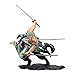ONE PIECE Kit garage, Figura di Roronoa Zoro da 8.3pollici, Nuova versione del mondo, Modello di cacciatore di pirati con postura da combattimento, bambola anime in materiale PVC per collezione regalo