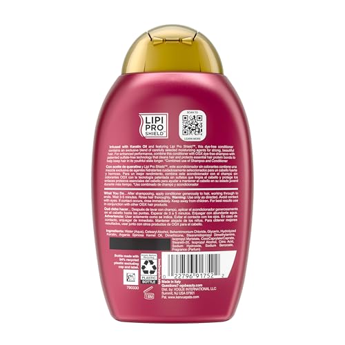 OGX Anti-Breakage + Keratin Oil Fortifying Anti-Frizz Conditioner for Damaged Hair & Split Ends, with Keratin Proteins & Argan Oil, Paraben-Free, Sulfate-Free Surfactants - image 9