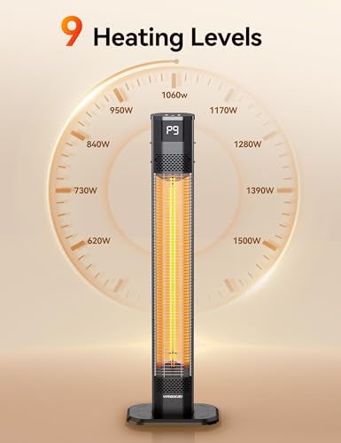 VAGKRI-Outdoor-Heaters-1s-Heating-Carbon-Infrared-Patio-Heaters-With-Remote-9-Heat-Levels-24H-Timer-IPX5-Waterproof-42in-Electric-Space-Heaters-for-Home-Office-Restaurant-Patio-and-Garage VAGKRI Outdoor Heaters 1s Heating Carbon Infrared Patio Heaters With Remote 9 Heat Levels 24H Timer IPX5 Waterproof 42in Electric Space Heaters for Home Office Restaurant Patio and Garage