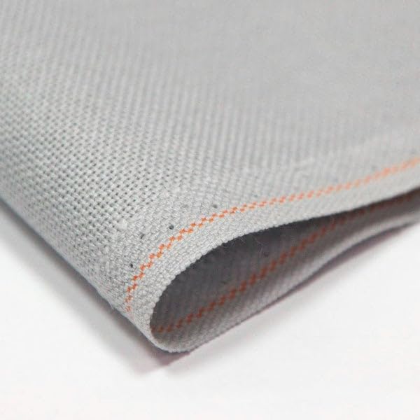Zweigart Aida 16 Count Cross Stitch Fabric – Gray (713), 19.7" x 19.7", 100% Cotton Embroidery Cloth for Needlework & Crafts