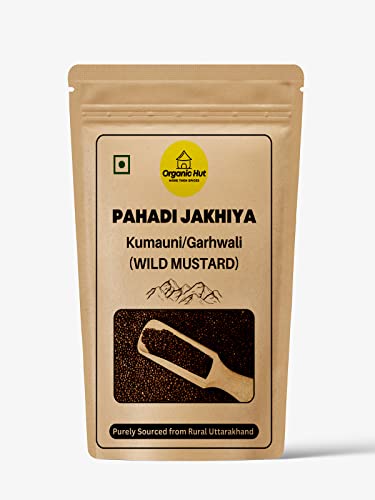 Image of Organic Hut Himalayan jakhiya seeds pahadi (Wild Mustard) Black Jakhya Seeds | Pahadi jakhiya | Pahadi jeera | Jakhiya Seeds | (Cleome Viscose) Purely Soured from Rural Uttarakhand (100 Gram)