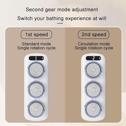 Brosse exfoliante electrique murale au design epure blanc pour douche