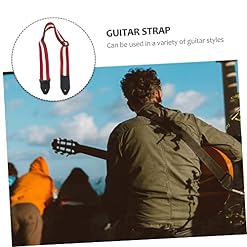 DIKACA 1Pc Sangle De Guitare Instruments Retour Sangle De Ukulélé Accessoires De Banjo Sangle D’Affichage De Guitare Sangles De Basse Réglables Sangle À Rayures Sangle De Ukulélé Rouge - Les Beatles, Paul McCartney, John Lennon, RIngo Starr, George Harrison DIKACA 1Pc Sangle De Guitare Instruments Retour Sangle De Ukulélé Accessoires De Banjo Sangle D'Affichage De Guitare Sangles De Basse Réglables Sangle À Rayures Sangle De Ukulélé Rouge – Image 3