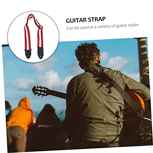 DIKACA 1Pc Sangle De Guitare Instruments Retour Sangle De Ukulélé Accessoires De Banjo Sangle D’Affichage De Guitare Sangles De Basse Réglables Sangle À Rayures Sangle De Ukulélé Rouge - Les Beatles, Paul McCartney, John Lennon, RIngo Starr, George Harrison DIKACA 1Pc Sangle De Guitare Instruments Retour Sangle De Ukulélé Accessoires De Banjo Sangle D'Affichage De Guitare Sangles De Basse Réglables Sangle À Rayures Sangle De Ukulélé Rouge – Image 4