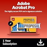 Adobe Acrobat Pro | 1 Year | PC/Mac | Digital Download | Activation Code by email
