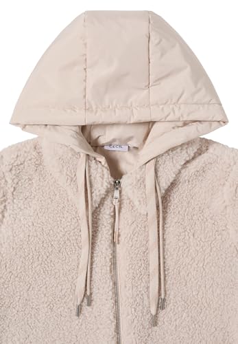 Cecil Damen Teddy Overshirt mit Kapuze