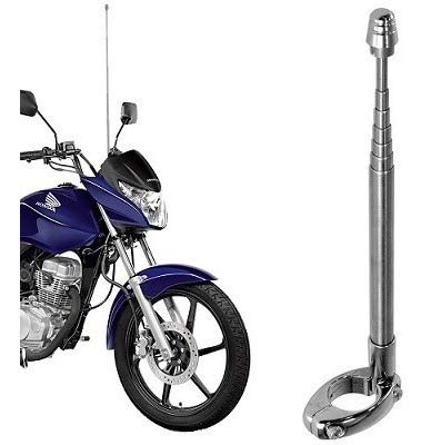 Antena P/guidao 7 Estagios Inox Todas C/bucha 7/8 Lg Motos
