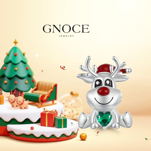 Image of GNOCE Christmas Charm Silver Plated & Sterling Silver Bracelet Gift