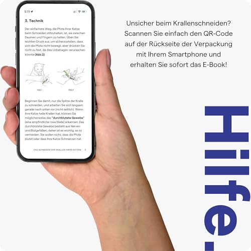 SHINY PET Krallenschere Katzen - Krallenschere für Anfänger - Krallenpflege Kleintiere Zubehör - Nagelknipser für Katze Kleine Hunde Kaninchen Meerschweinchen Vogel Hasen - Ebook-Anleitung