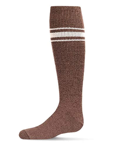MeMoi Marled Ribbed Stripe Girls Cotton Blend Knee High Socks3