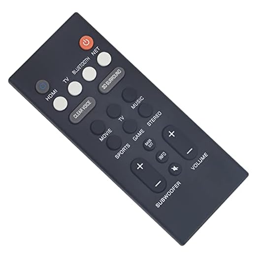 YAS-109 Mando a Distancia de Repuesto - VINABTY YAS-209 Soundbar Reemplace Control Remoto para Yamaha Sound Bar YAS-209 YAS-109 YAS209 YAS109 YAS 209 YAS 109 Remote Controller