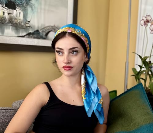 Humble Hilo Women's Fashion Scarf or Bandana Shiny Silk Feel Head or Neck Square Small & Large4