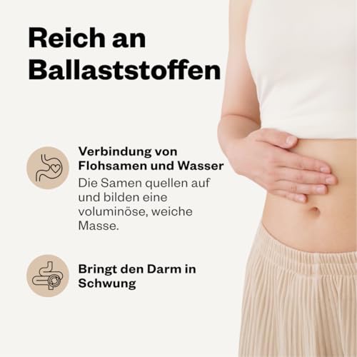 Avitale Ganze Flohsamen aus Indien, 99% Reinheit, reich an Ballaststoffen, Bio-Ware - Geprüfte Qualität aus Indien - Verpackt in Deutschland, 1er Pack (1 x 300 g)