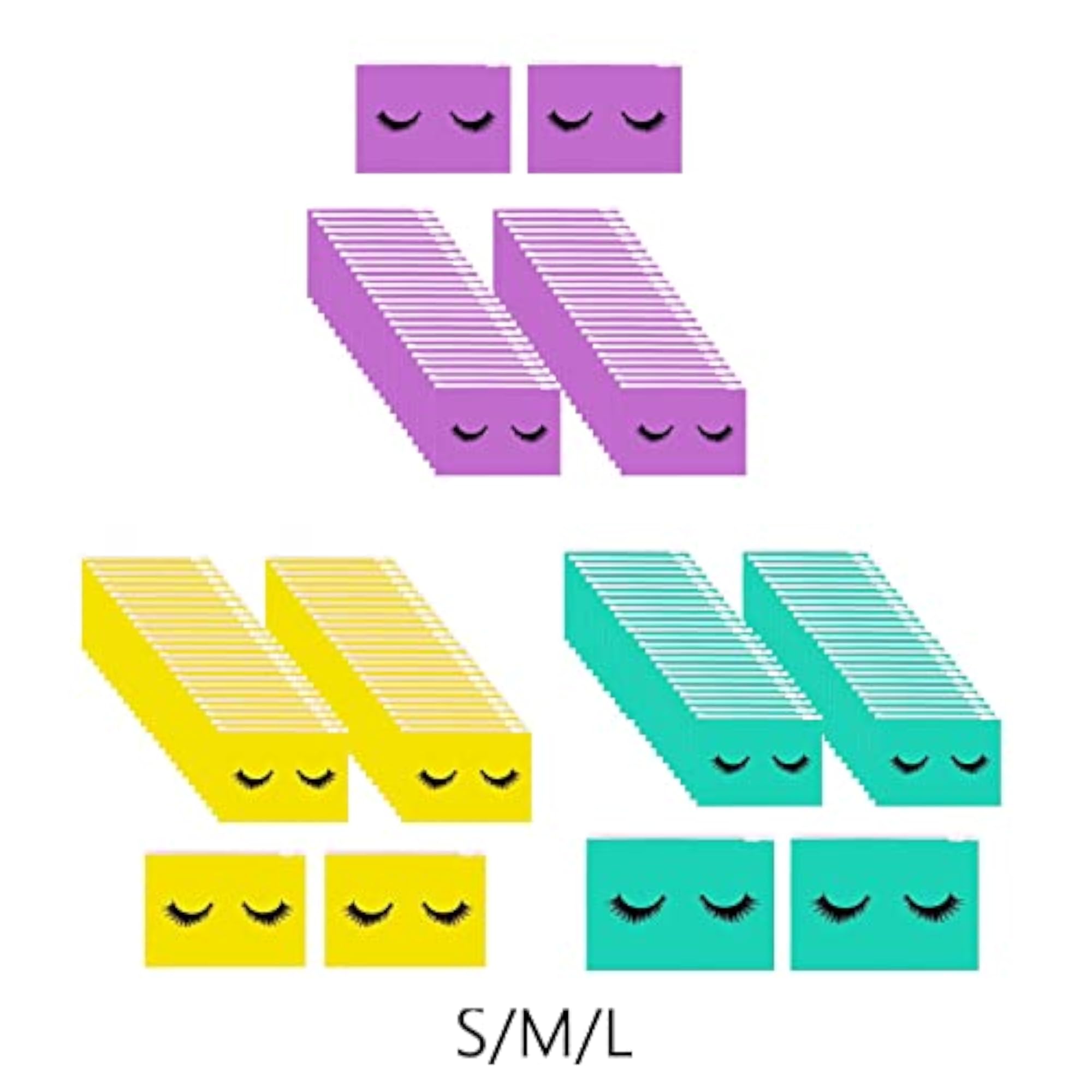 Multipurpose 50Pcs Eyelash Makeup Bags with Zipper