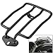 KATUR Motorrad Gepäckträger Unterstützung Regal Passt Hinten Solo Sitz 180mm (7") Schwarz Fit für Harley Harley XL Sportsters Eisen 48 883 XL1200 2004-2018