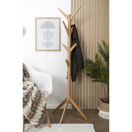 Miniatura 4 de Home Deco Factory - Hd6189 Perchero Árbol De Bambú Natural - 8 Ganchos - Diseño Contemporáneo Para Entrada O Dormitorio - Dimensiones 178 Cm - Color Beige
