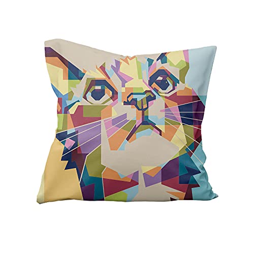 SS Pets Almofadas Poliester 45Cm X 45Cm Cat Geometric