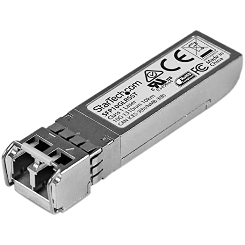 Image of StarTech.com Cisco SFP-10G-LR-S Compatible SFP+ Module - 10GBASE-LR - 10GbE Single Mode Fiber SMF Optic Transceiver - 10GbE SFP+ LC 10km - 1310nm - DDM Cisco Firepower, ASR9000, C9300 (SFP10GLRSST) | 10GBASE-LR, 10GbE Single Mode Fiber Optic Transceiver, 10GE Gigabit Ethernet SFP+ LC 10km, DDM Cisco Firepower