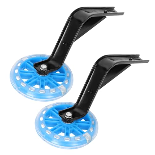 WESIEVYA Ruedas De Entrenamiento Para Bicicleta Infantil 2PCS Con Luz Intermitente y Soporte De Accesorios Para En Bicicleta