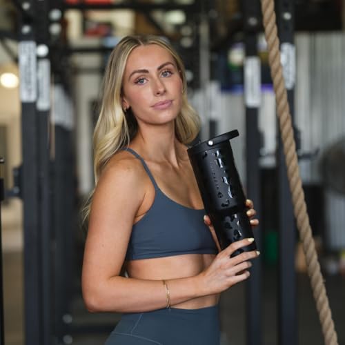Image of HydroJug Sport - Stainless Steel Tumbler with Straw, Vacuum Insulated, 40oz Leakproof Water Bottle, Ergonomic Design, Reusable, Dishwasher Safe, Rubber Base, Durable for Gym or Outdoors, Black Leopard
